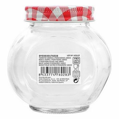 Mediterraneo Tarro Vidrio 180 ml 8 x 6,1 x 8 cm
