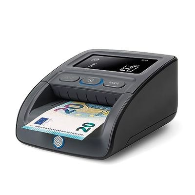 Safescan 155-S & RS-100 détecteur de Faux Billets Automatique pour vérifier Rapidement Les Billets - Détection sur 7 Points - Machine de vérification d'argent 100% précise avec empileur Inclus