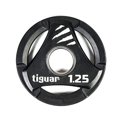 TIGUAR Olympic Plate PU 1.25 kg TI-WTPU00125 Accesorios de Entrenamiento, Adultos Unisex, Multicolor (Multicolor), Talla única
