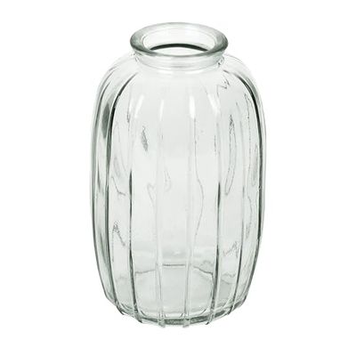 Talking Tables Jarrón de Cristal Transparente para Flores, Elegante Tallo único para Mesa de Boda, decoración de alféizar de Ventana, Fiestas en el jardín, Comedor de Verano, Estilo de repisa y