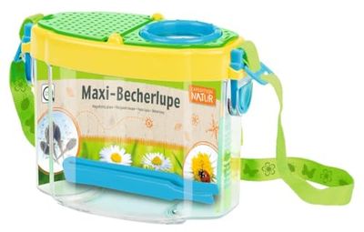 moses Loupe Maxi Tasse – Expedition Nature, 2,5 Fois, très Grande loupendose avec Cordon pour la Cape, pour Observer Les Insectes ou Les Feuilles, grossissement pour Enfants, 8062, Coloris Assortis
