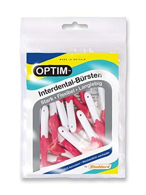Healthing OPTIM Lot de 16 Brosses Interdentaires Rose 0,4 mm Taille 0