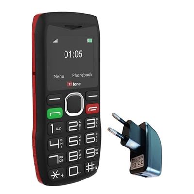 TTfone TT880 Mobiele telefoon met grote knoppen en noodhulpknop voor senioren (met netlader)