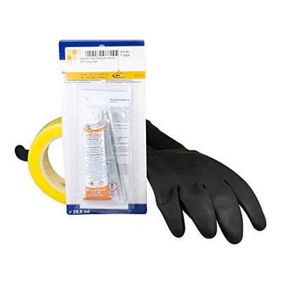 Coy 7-2658 Kit de réparation en vinyle pour tente en vinyle avec gants de taille S et ruban adhésif
