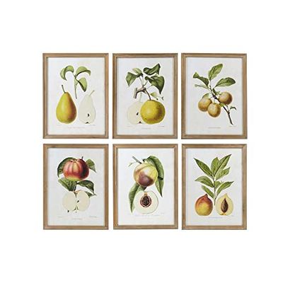 DKD Home Decor Fruitafbeelding (6 stuks) (45 x 2 x 60 cm) (Referentie: S3017916)