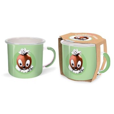 Trötsch Unser Sandmännchen Emailletasse Pittiplatsch: Kaffeetasse Teetasse Geschenkidee Geschenk Tasse Emaillebecher