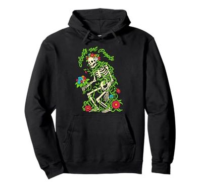 Plant Lover Skeleton Plants Not People Pullover Hoodie