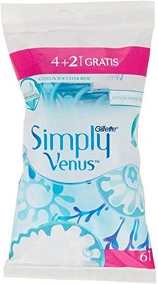 VENUS Gillette Venus Simply, Confezione da 6 Rasoi