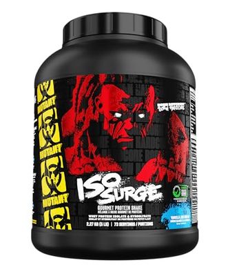MUTANT ISO Surge | Whey Isolate Protein Powder | 25g Protein, Fast-digesting whey Protein Isolate & whey hydrolysate, Gourmet Flavors | 2270g | Vanilla Ice Cream