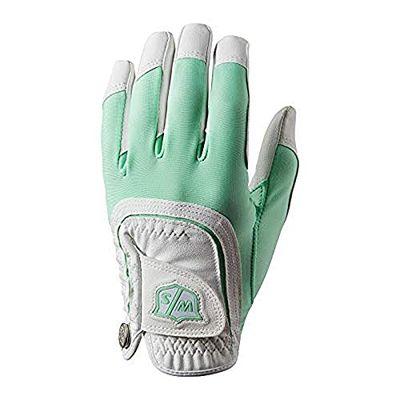 Wilson W/S Fit all LLH MINTWH, Guanti da Golf Donna, Mint/White, One Size