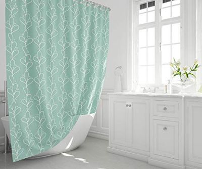 Bonamaison Digitally Printed Shower Curtain, 1 Piece 150x200 Cm - Designed And Manufactured in Turkey