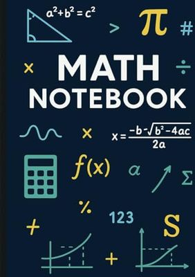 NOTATNIK MATEMATYCZNY: Idealny zeszyt na lekcje, zadania domowe i korepetycje