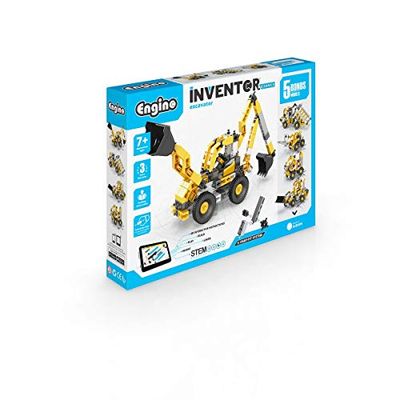 Engino Inventor Excavator with 5 Models Mechanics and Construction Toy