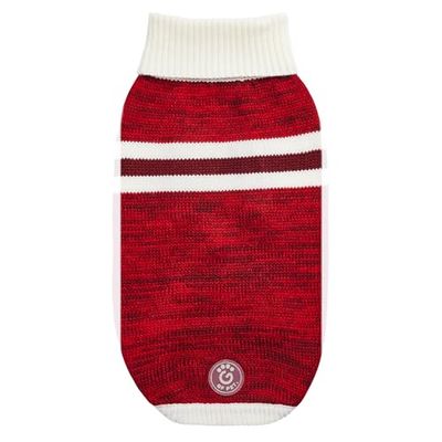 GF Pet Maglione da trekking per cani, maglione invernale lavorato a maglia per cani, dolcevita all'uncinetto cappotto per cani - rosso - M