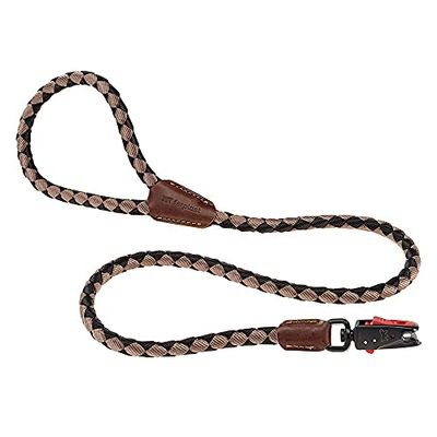 Ferplast Guinzaglio per Cani in Nylon Intrecciato TWIST MATIC G12/110 con Moschettone Magnetico Automatico