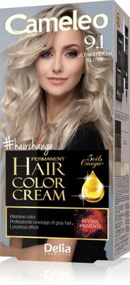 Cameleo - Omega Plus - Tinta per Capelli - Biondo Cenere Definitivoe - Colore Profondo, Duraturo - Colorazione Permanente - Protezione per i Capelli - Kit Completo per la Colorazione – 50ml