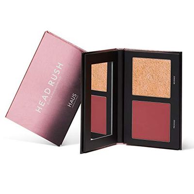 HAUS LABORATORIES by Lady Gaga: HEAD RUSH BLUSH DUO, HEAT SPELL BRONZER DUO, Highlighter Cheek Duos Available in Multiple Colors, True-Color Matte Blush or Powder Matte Bronzer, Vegan & Cruelty-Free