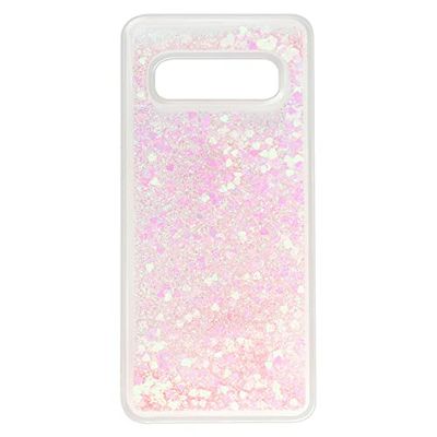 BABACO Funda para Samsung S10 Plus Efecto Purpurina líquida, Color Rosa