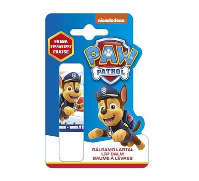 Paw Patrol Blister Bálsamo Labial Infantil, Sabor a Fresa