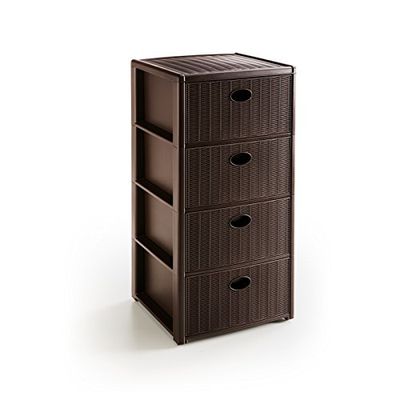 Pratesi Gaveta Elegance 3 gavetas Slim Moka Cm30X40Xh.60