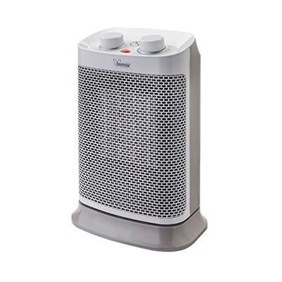 Bimar HP121 Stufetta Elettrica, Termoventilatore Elettrico da 1500W a Basso Consumo con Termostato Regolabile e 2 Potenze di Riscaldamento, Corpo in Plastica con Maniglia Integrata