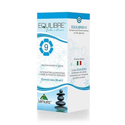 Lemuria - EQUILIBRE 9 - Utile per affrontare momenti di Rabbia - Integratore Alimentare a base di Piante e Derivati - 30ml