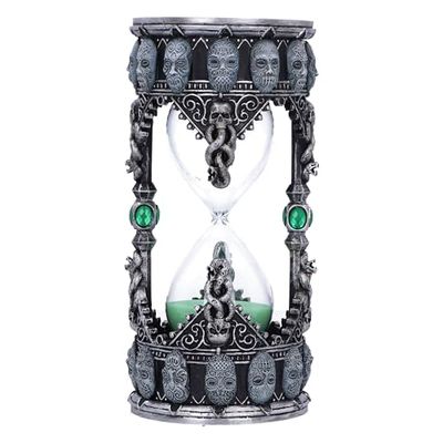 Nemesis Now Harry Potter Death Eater Sand Timer, Resin, Silver, 18cm
