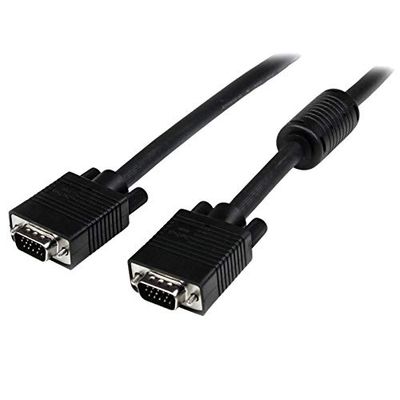 StarTech.com Cable de Vídeo de Alta Resolución para Monitor de Ordenador de 5m Extensión VGA - 2x HD15 Macho - Extensor Negro