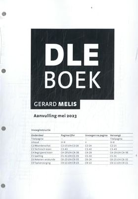 DLE Boek: aanvulling mei 2023