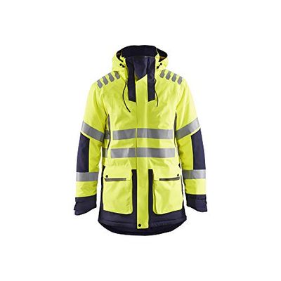 Blaklader 446919213389XXL Winterparka, High Vis geel/marineblauw, maat XXL