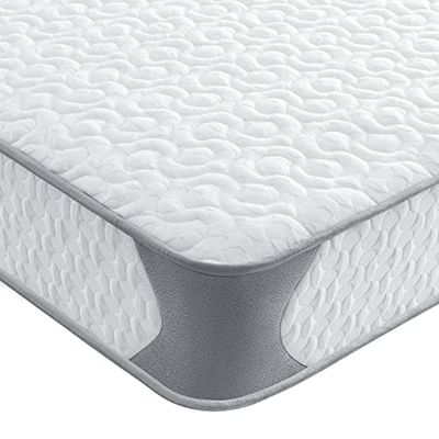 BedStory MS003008 Colchón de muelles, Espuma Poliéster, Silver, 135×190×14 CM