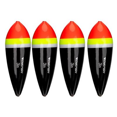 THKFISH Galleggianti da Pesca Trota Slip Bobbers Balsa per Acqua Dolce Salata - 4 Pezzi 10g 30g 50g