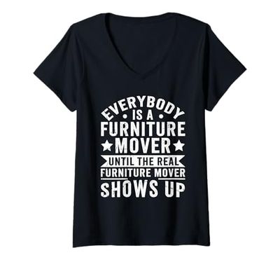 Womens Furniture Mover Design For furniture mover V-Neck T-Shirt