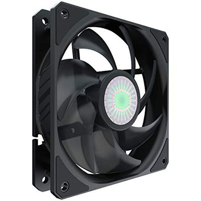 Cooler Master SickleFlow 120 V2 - Ventola a telaio quadrato, lama curva del bilanciamento dell'aria, cuscinetto sigillato, controllo PWM per case del computer e radiatore liquido