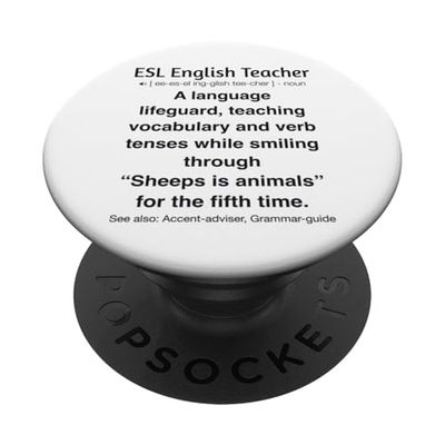 English As Second Language Teacher PopSockets Adhesive PopGrip