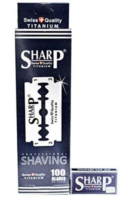 Razor Blades Club 100 cuchillas de afeitar Sharp Titanium