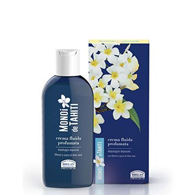 Helan, Monoi de Tahiti, Crema Hidratante Corporal Mujer y Hombre, After Sun con Acción Nutritiva - Crema Fluida Después del Sol - Fresca, sin Petrolatos, Enriquecida con Áloe Vera, no Grasa - 200 ml