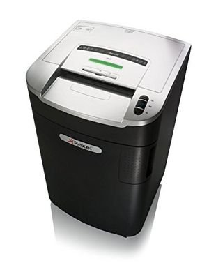 Rexel Mercury Destructeur de Documents Manuel Coupe Droite, 32 Feuilles, Usage Intensif au Bureau (20+ Utilisateurs), Technologie Anti-Bourrage, Corbeille 115L, Lubrifiant Inclus, Noir, Mercury RLS32, 2102443