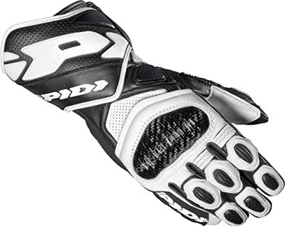 SPIDI Carbo 7 Guanti moto (Black/White,L)