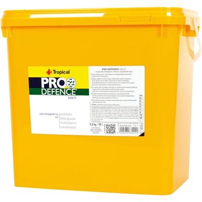 Pokarm z dodatkiem probiotyku dla młodych i dorosłych ryb PRO DEFENCE SIZE S (GRANULES) 10L / 5,2kg