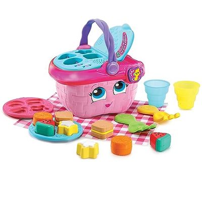 Leapfrog VTech - Cesta de Picnic Formas y sabores, Juguete encajable para niños +1 año, Aprende a clasificar, Ordenar, Modales, Versión ESP