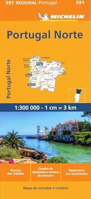 Portugal Norte - Michelin Regional Map 591: Map (Michelin Regional Maps)