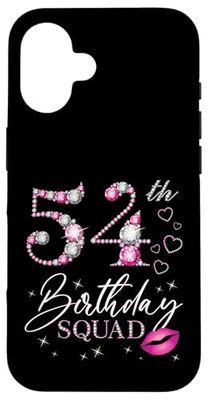 54th Birthday Squad Woman Queen Birthday Crew B-day Party Case for iPhone 16