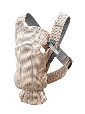 BabyBjörn Bärsele Mini, 3D-mesh, Pärlemorrosa