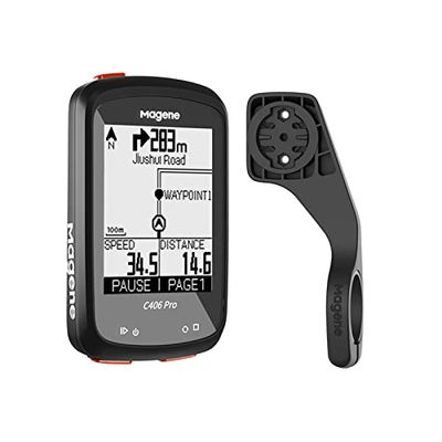 Magene C406 Pro Ordinateur de vélo GPS Ant+ et Bluetooth 5.0, écran LCD HD 2,4", Prend en Charge 8 Types de Connexion de capteurs, 9 Langues système, Ordinateur de vélo sans Fil