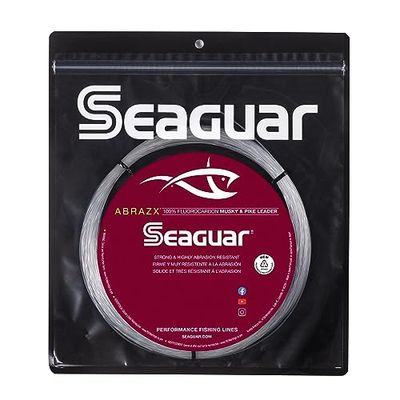 Seaguar 2237-0252 80AX25 Abrazx Musky/Lucio, Transparente, 80-Pounds/25 Yards