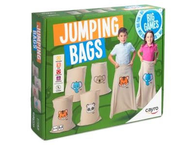 Cayro - Sacchi Da Salto - Competi Per Essere Il Primo - Salta Sui Sacchi Degli Animali - Competi Con La Famiglia E Gli Amici - Da 2 A 4 Giocatori