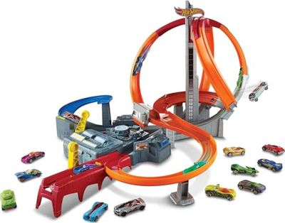 Hot Wheels Zakrecony karambol + autko