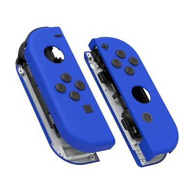 eXtremeRate Switch Joycon Coque avec Bouton,Cover Accessoires pour Nintendo Switch OLED Joycon-Bleu Foncé