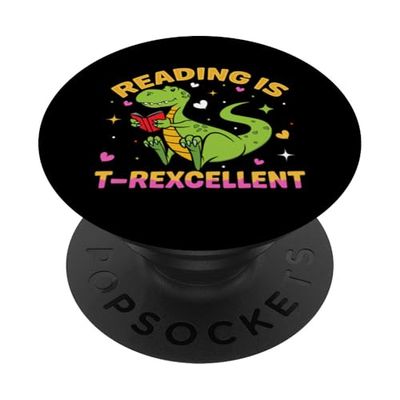 Reading Is T-Rexcellent PopSockets Adhesive PopGrip